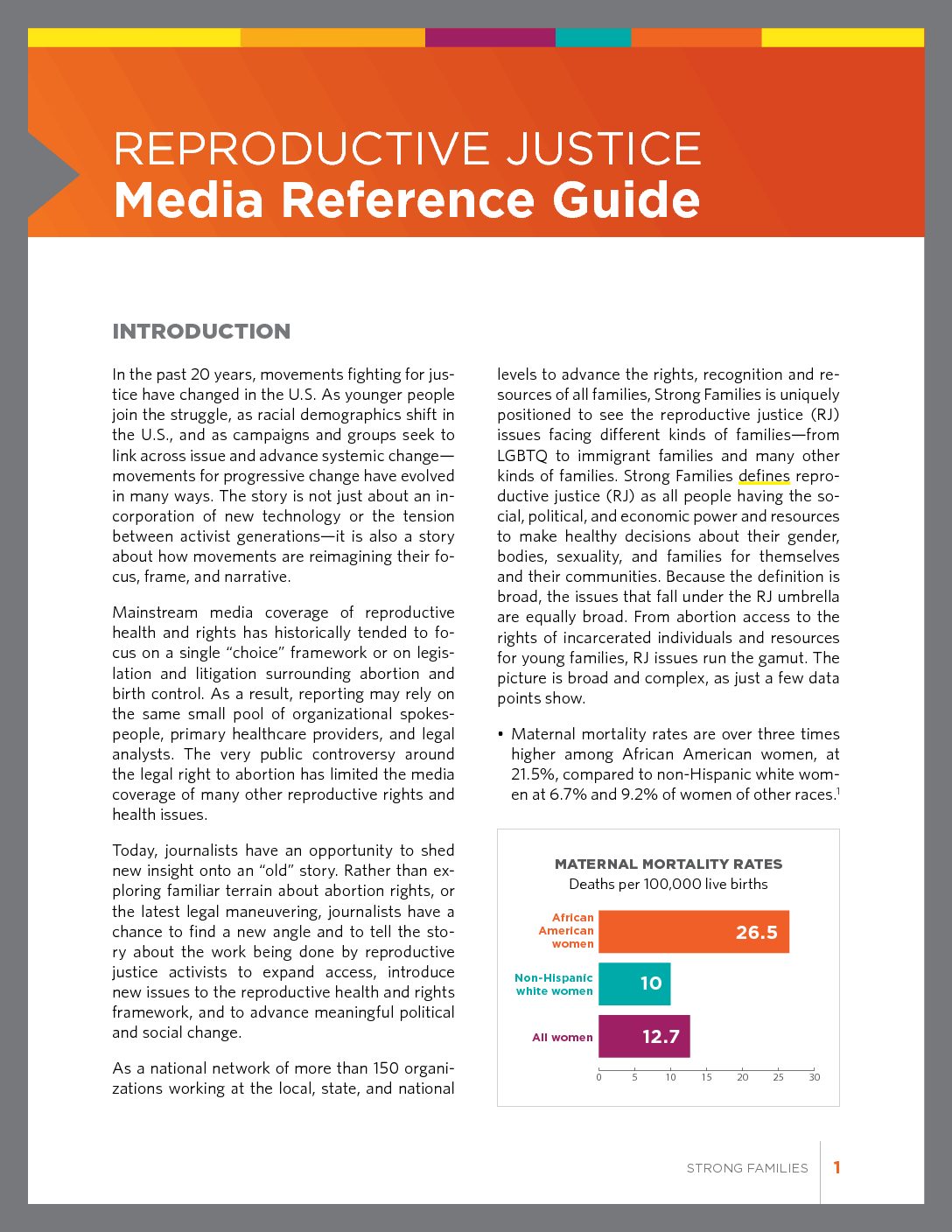 Reproductive Justice Media Reference Guide