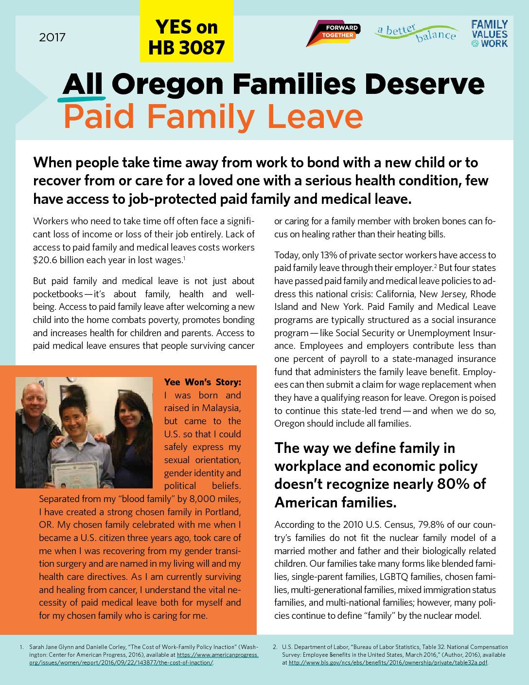 All Oregon Families Deserve Paid Family Leave Forward Together
