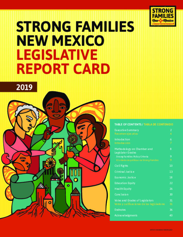 Strong Families New Mexico Legislative Report Card