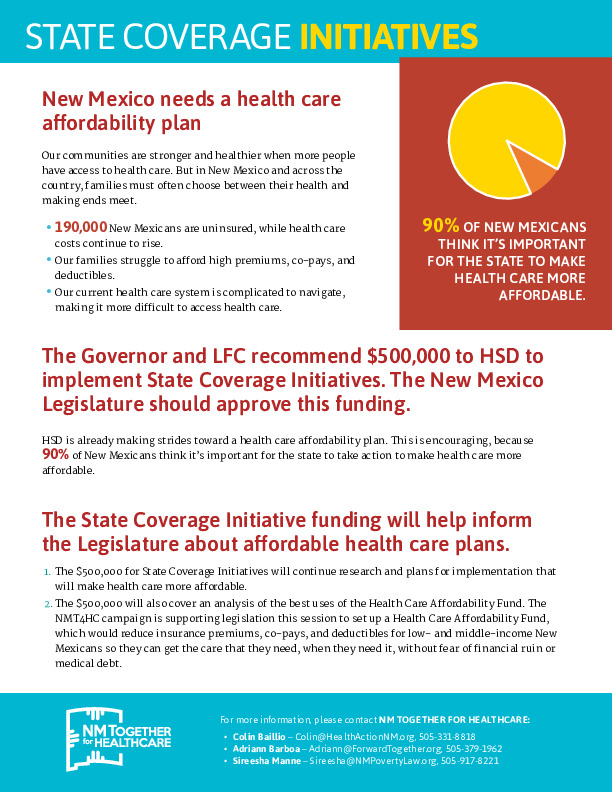 New Mexico State Coverage Initiatives